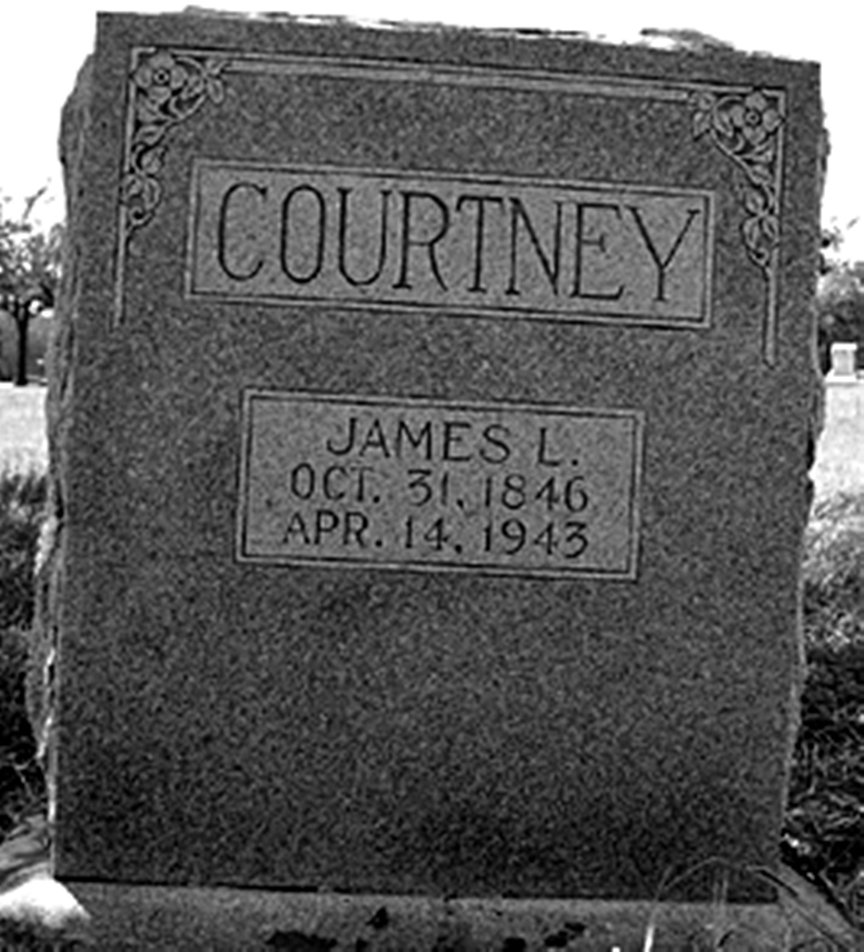 Headstone of Jesse James aka J.L. Courtney